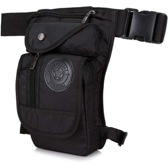 Nylon Thigh Drop Leg Bag for Men Women Fanny Pack Waist Bags Mens Travel Outdoor